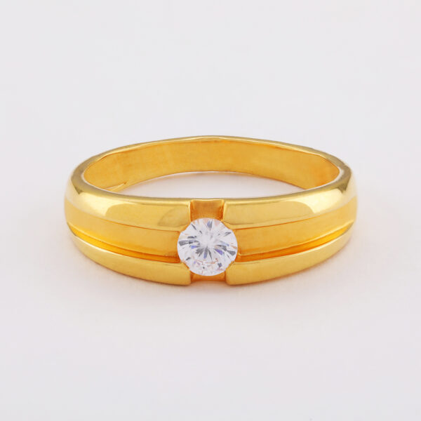 Cubic Zirconia Stone Gold Ring