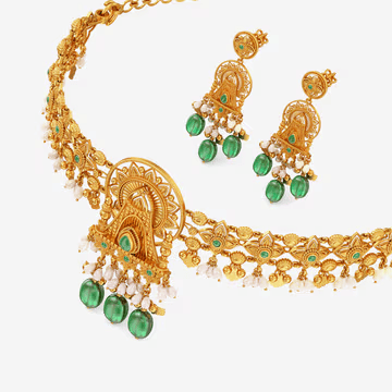 Floral Mystique Gold Necklaces